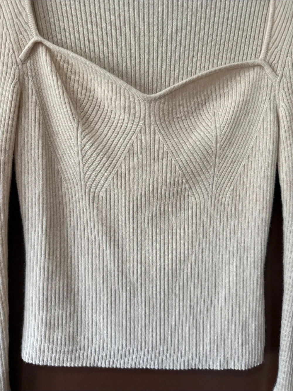 Reformation 100% Cashmere Soft Ribbed Sweater Top